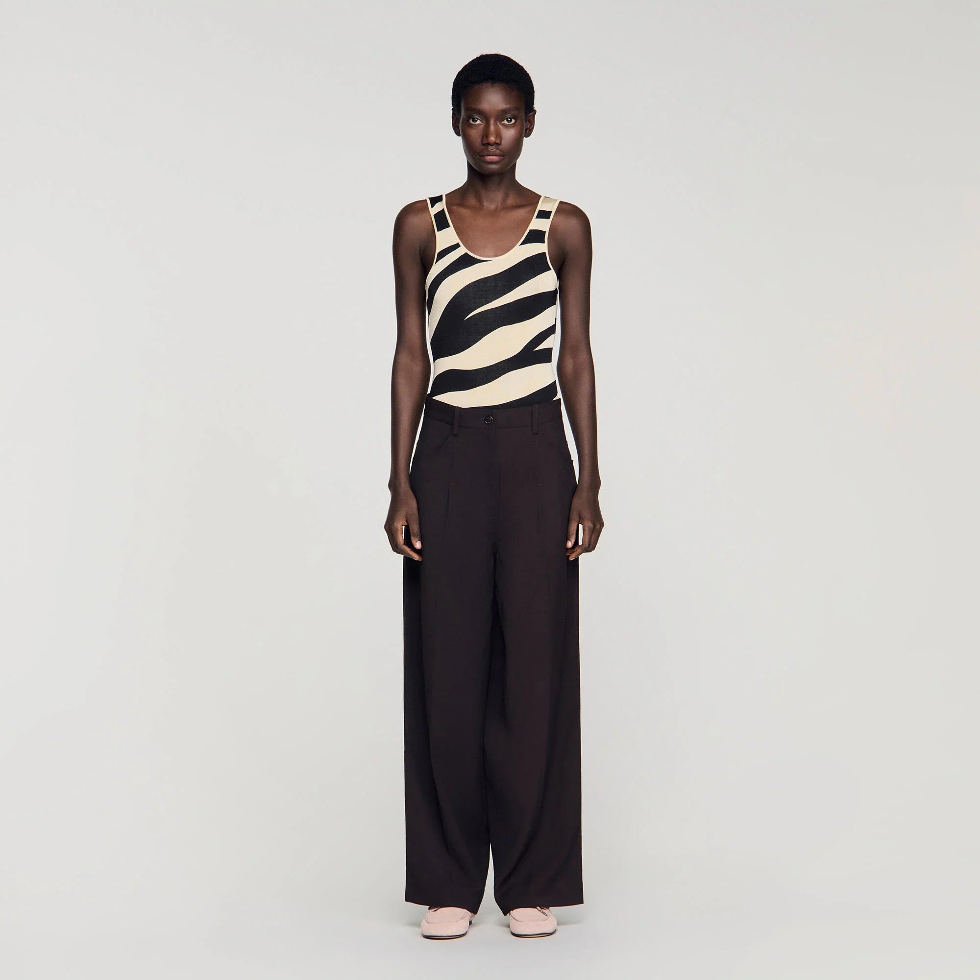 Desire Wide-Leg Trousers Brown