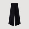 Janis Pleated Wide-Leg Trousers Black