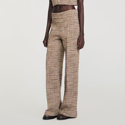 Bardem Decorative Tweed Trousers Brown