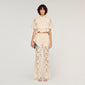 Amani Guipure Lace Trousers Ecru