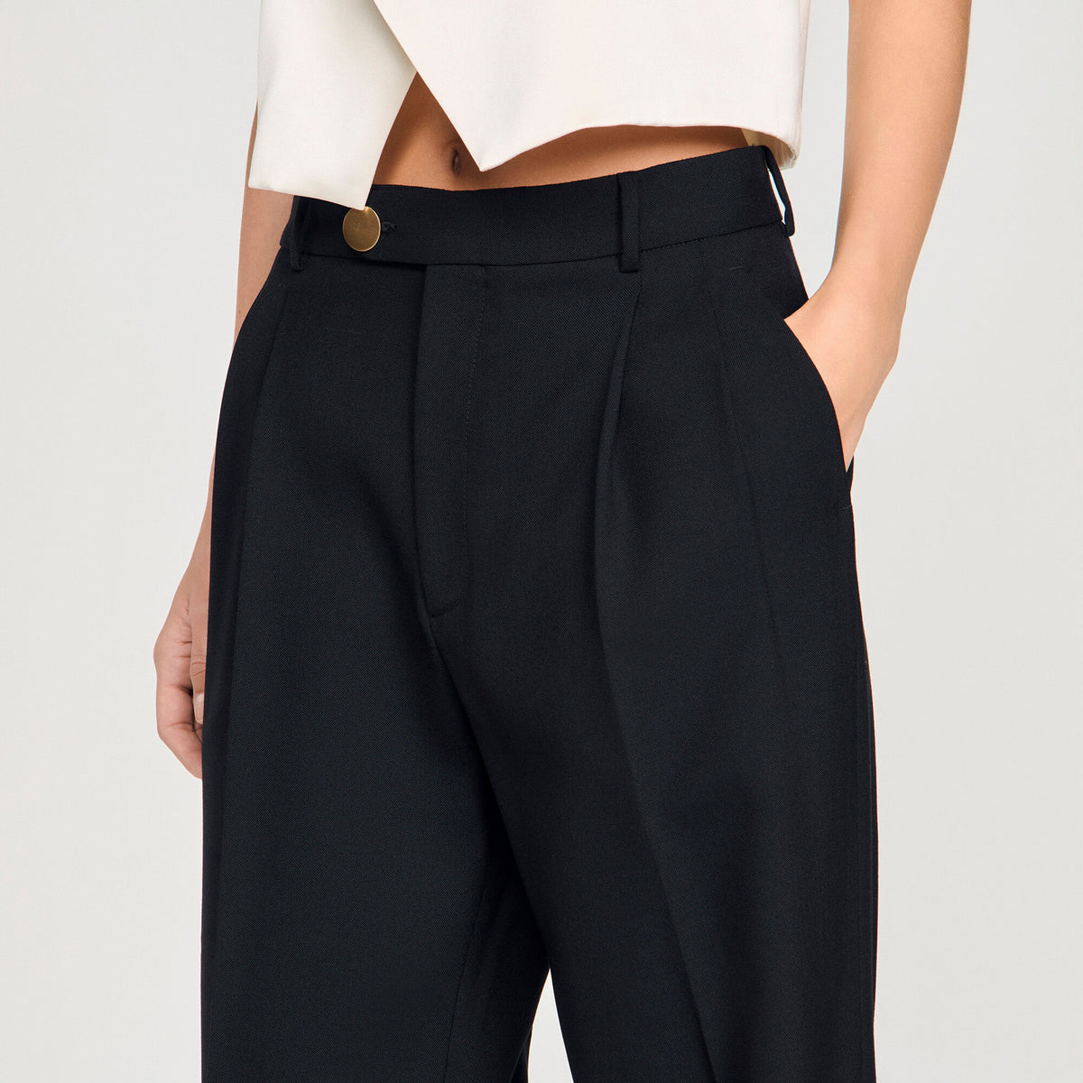 Terence Wool Suit Trousers Black