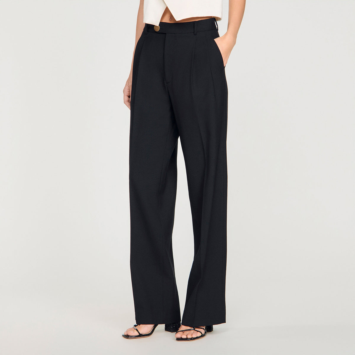 Terence Wool Suit Trousers Black