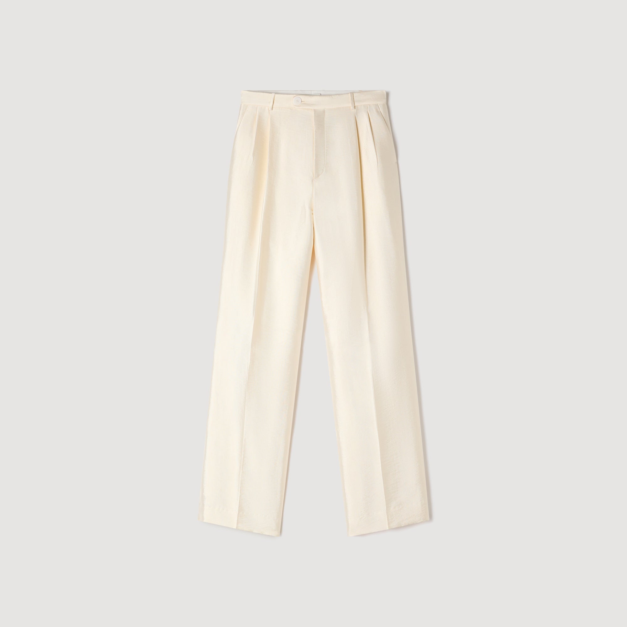 Myrel Satin Trousers Cream
