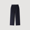 Azafrona Mixed-Material Satin Trousers Black