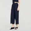 Hailey Fluid Paisley Jacquard Trousers Black