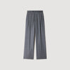Mireillo Rhinestone Check Wool Trousers Dark Grey