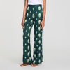 Curcuma Paisley-Print Floaty Trousers Green