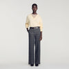 Colton Checked straight-leg trousers Grey