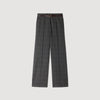 Colton Checked straight-leg trousers Grey
