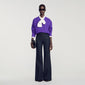 Randolph Wool Suit Trousers Navy Blue