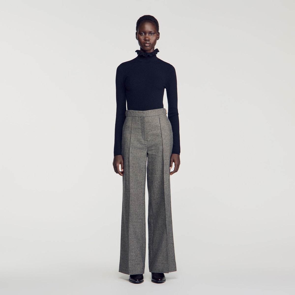 Alden Wool Suit Trousers Grey