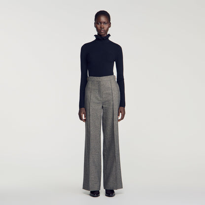 Alden Wool Suit Trousers Grey
