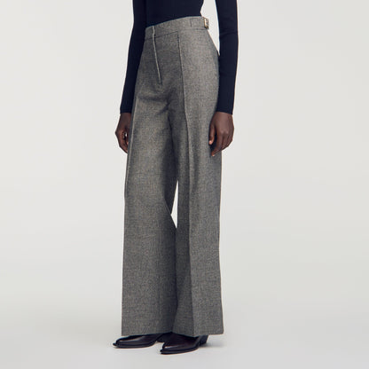 Alden Wool Suit Trousers Grey