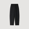 Emir Barrel-Leg Tweed Trousers Black