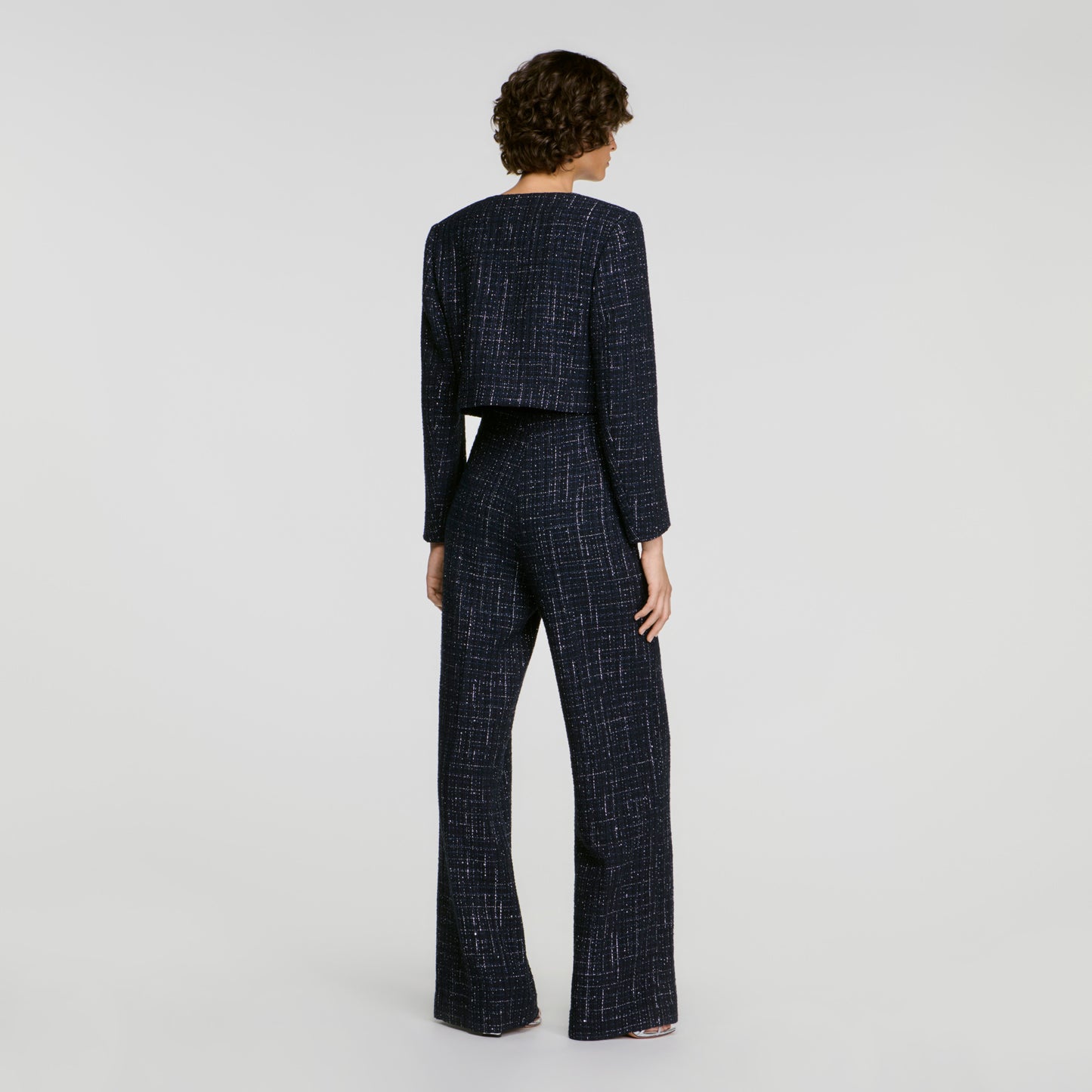 Carlisle Decorative tweed trousers Blue