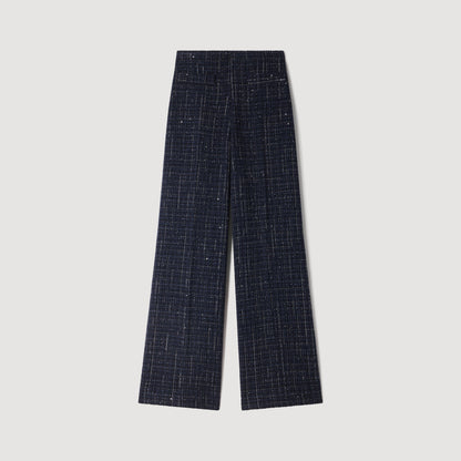Carlisle Decorative tweed trousers Blue