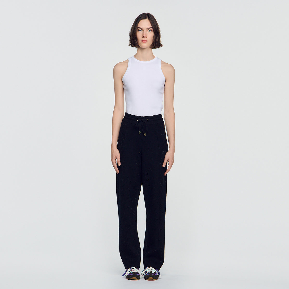 Lucay Rhinestone Jogging Trousers Black