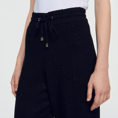 Lucay Rhinestone Jogging Trousers Black