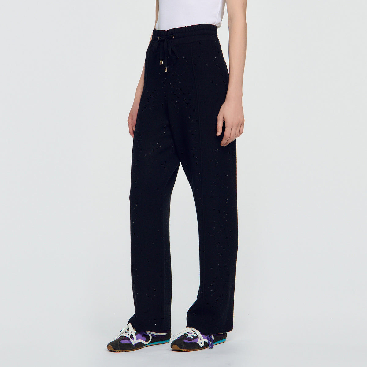 Lucay Rhinestone Jogging Trousers Black