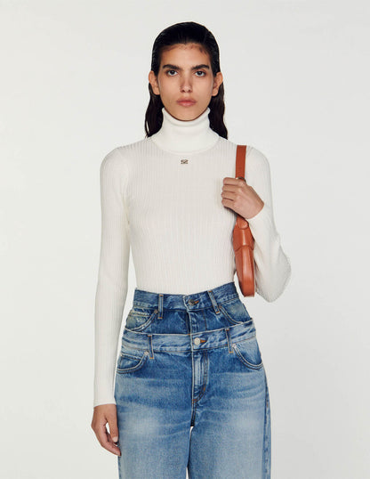 Turtleneck Jumper Ecru
