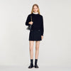 Knitted Jumper With High Neck Black
