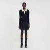 Knit Polo Shirt Jumper Black