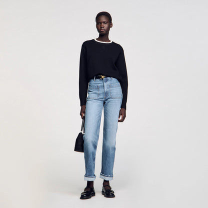 Wool Blend Jumper Black