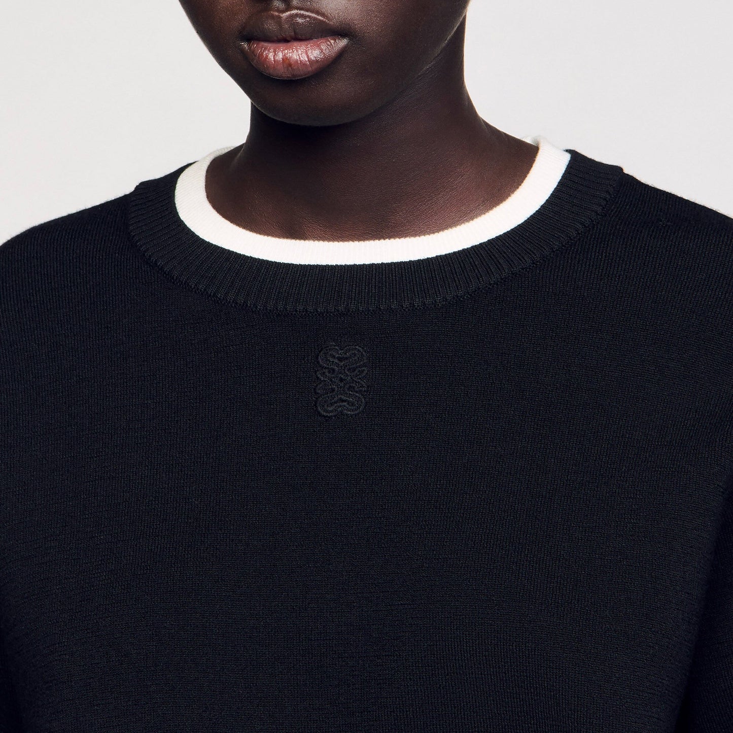 Wool Blend Jumper Black