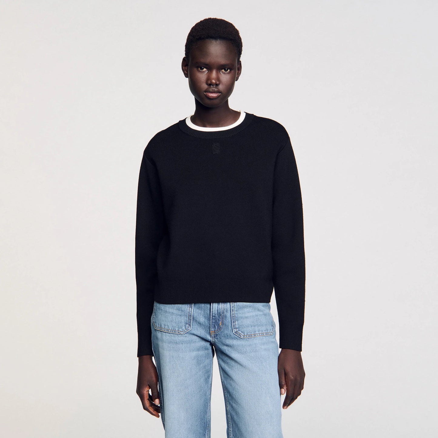 Wool Blend Jumper Black