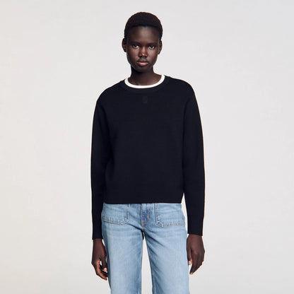 Wool Blend Jumper Black