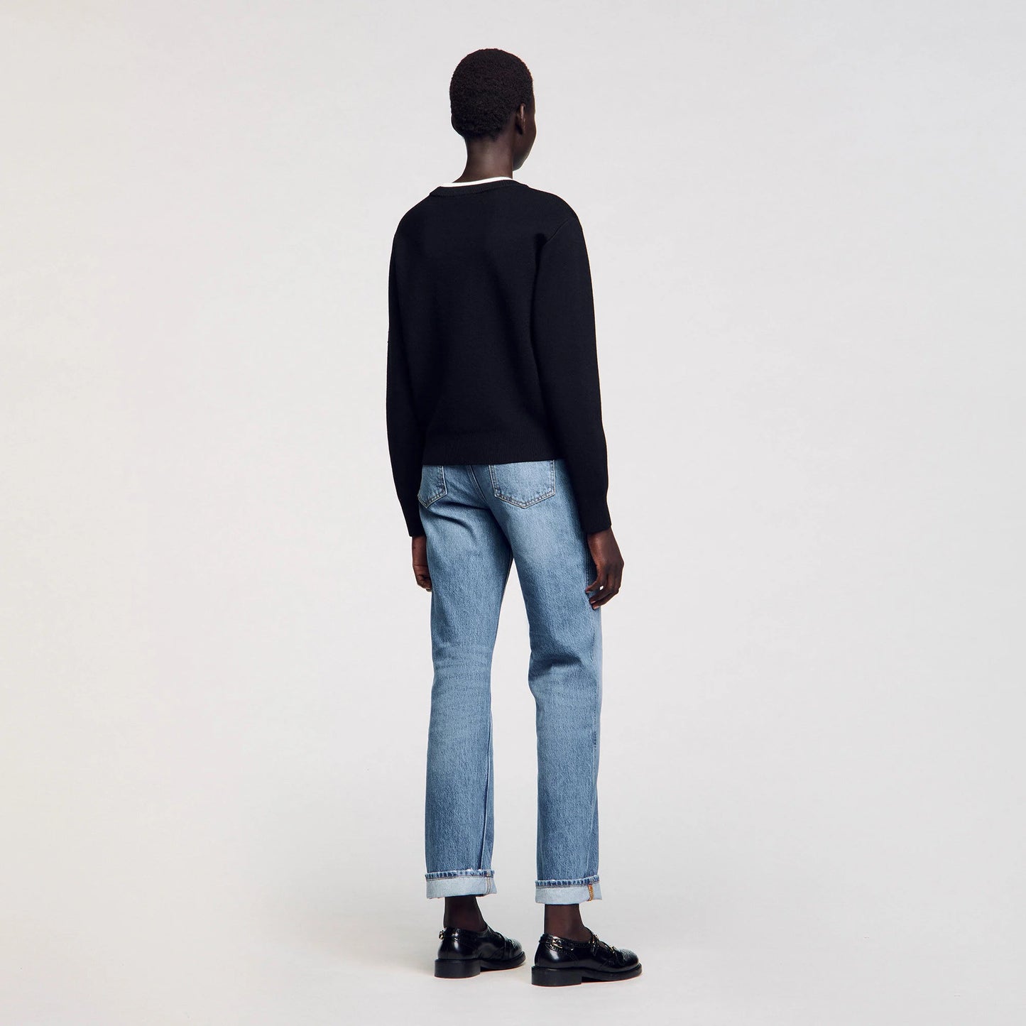 Wool Blend Jumper Black