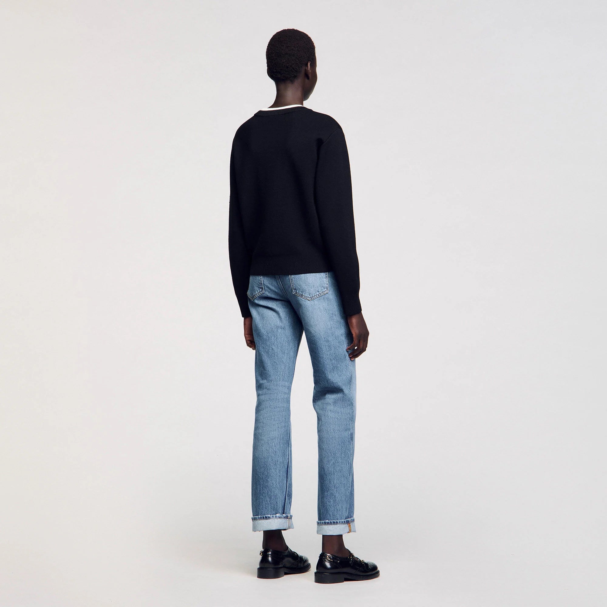 Wool Blend Jumper Black
