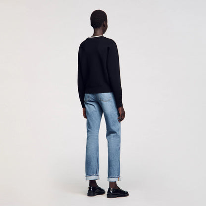 Wool Blend Jumper Black