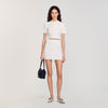 Roxelane Pearl Beaded Knit Jumper White