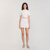 Roxelane Pearl Beaded Knit Jumper White