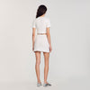Roxelane Pearl Beaded Knit Jumper White