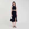 Alerio Decorative Knit Top Black