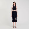 Alerio Decorative Knit Top Black