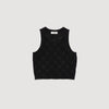 Alerio Decorative Knit Top Black