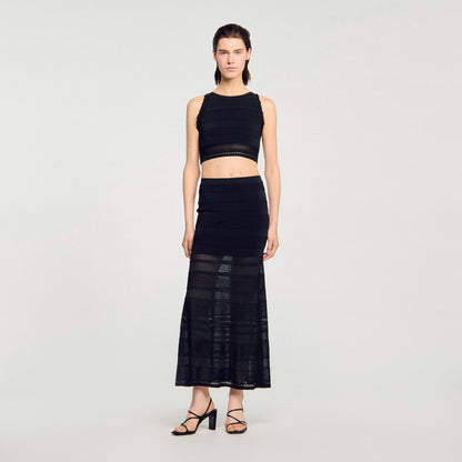 Madrid Sleeveless Jumper Black