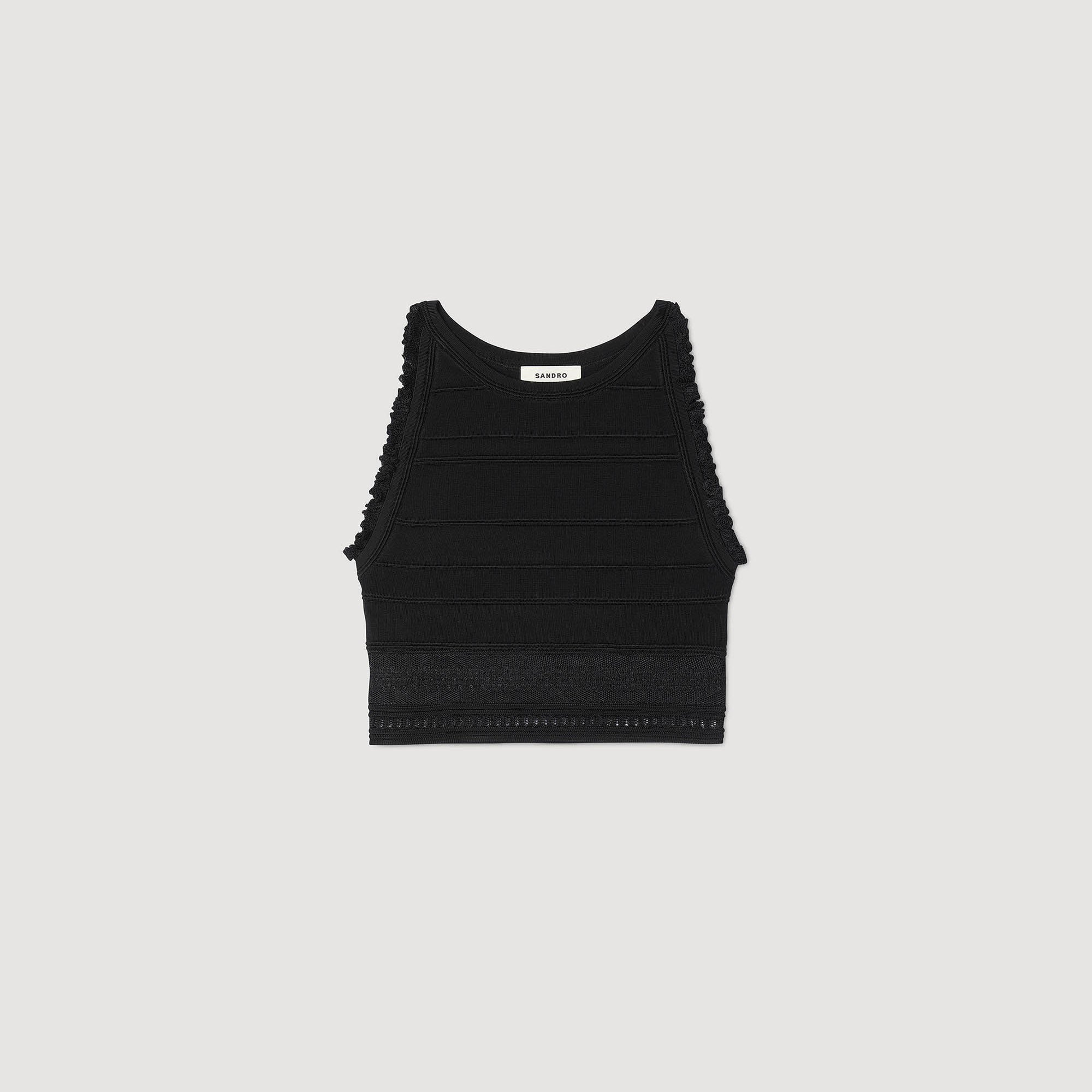 Madrid Sleeveless Jumper Black