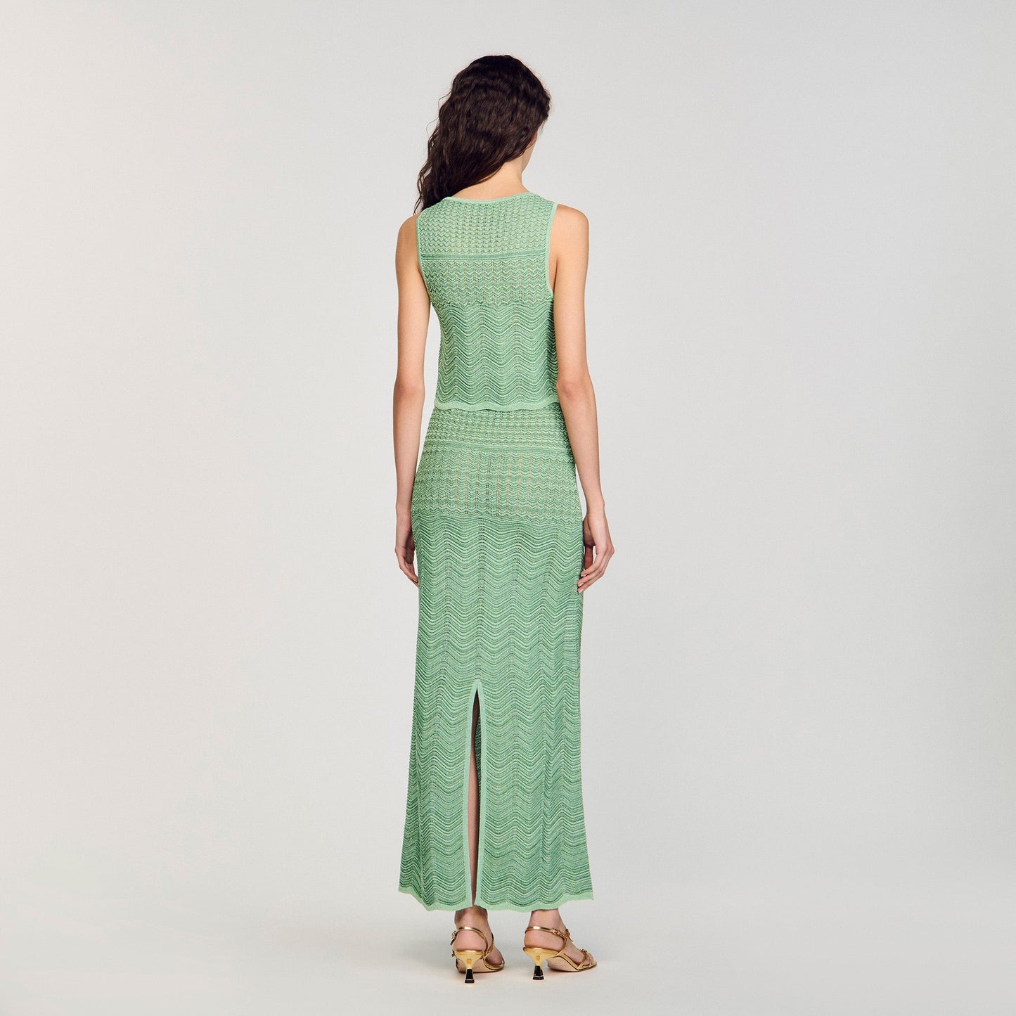 Decorative Knit Jumper Mint