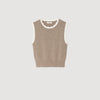 Eleo High-Neck Knit Jumper Taupe
