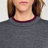 Erel Two-Tone Cropped Jumper Grey