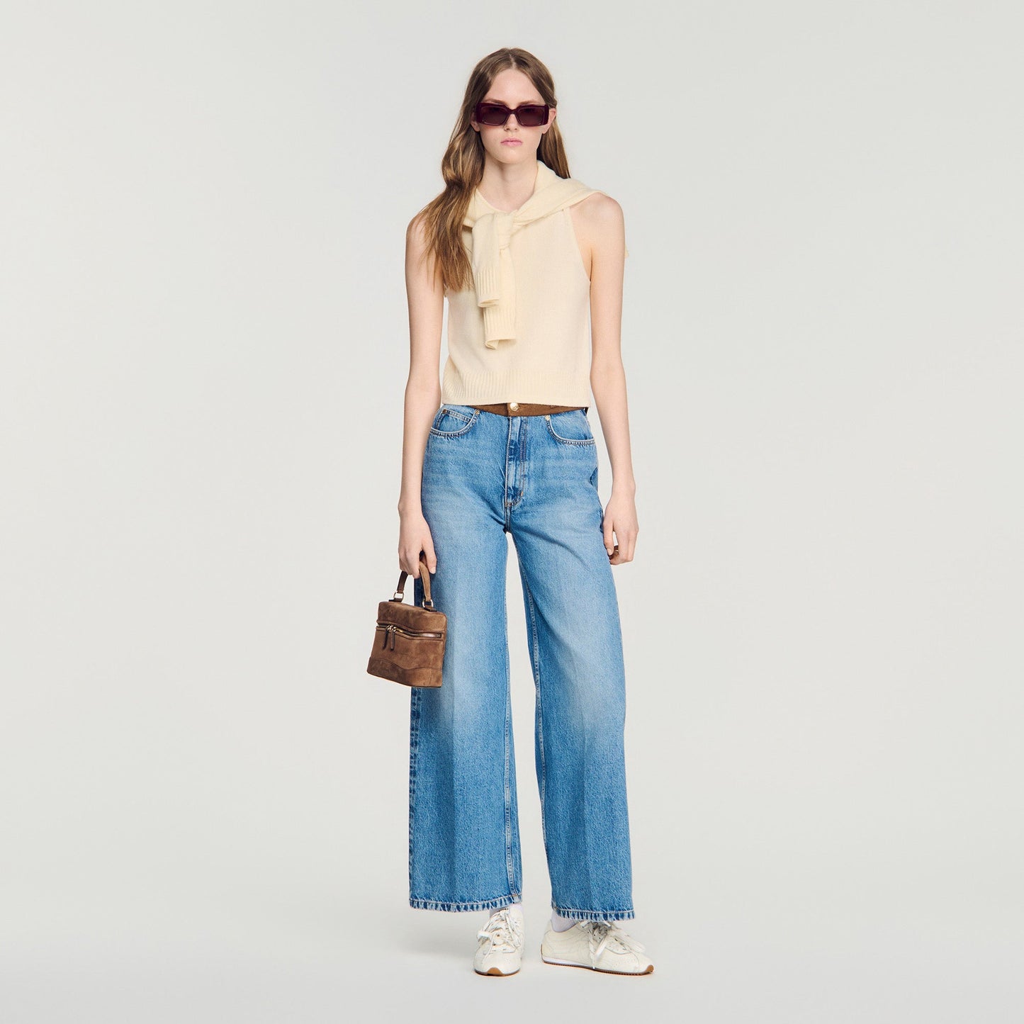 Valy Sleeveless Jumper Vanilla