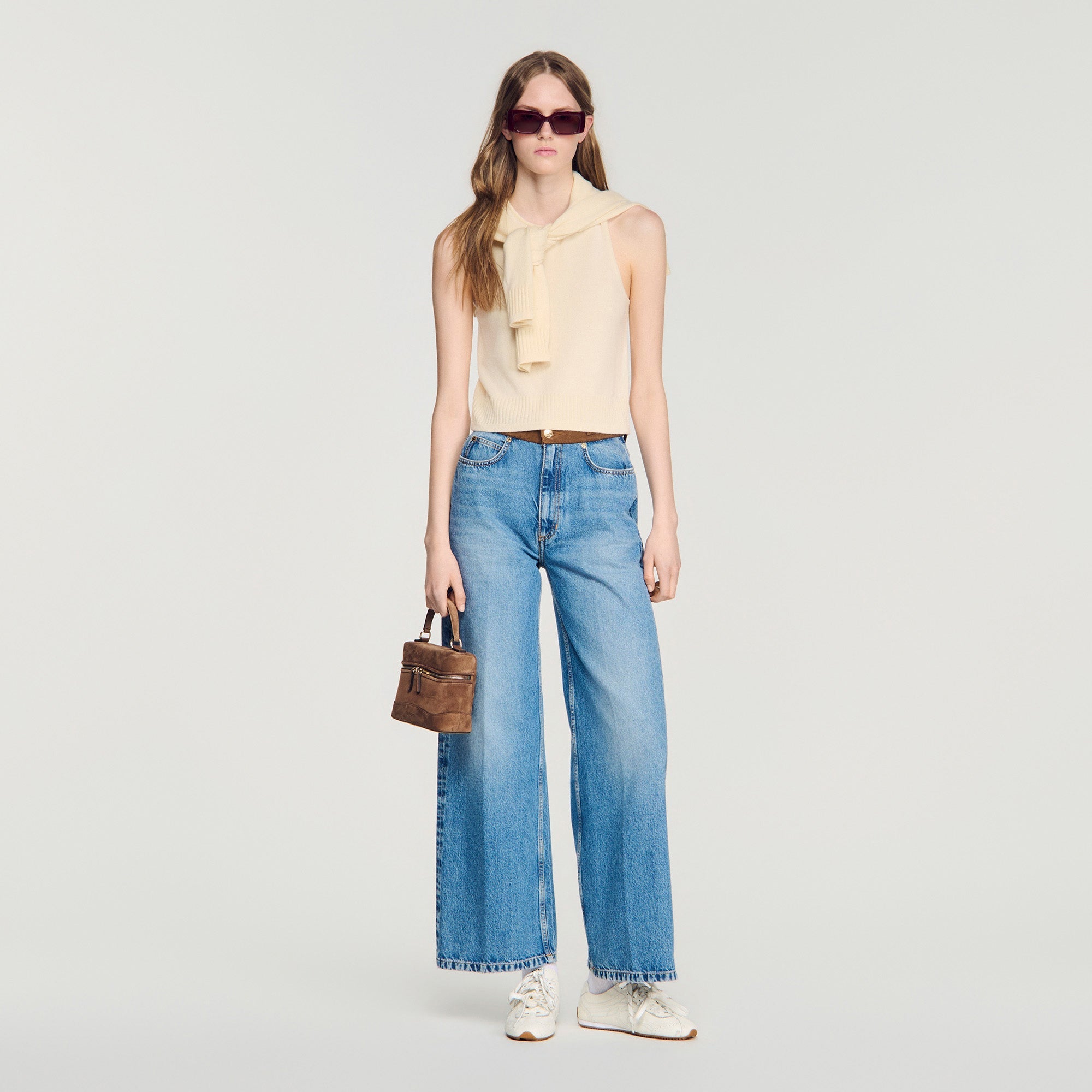 Valy Sleeveless Jumper Vanilla