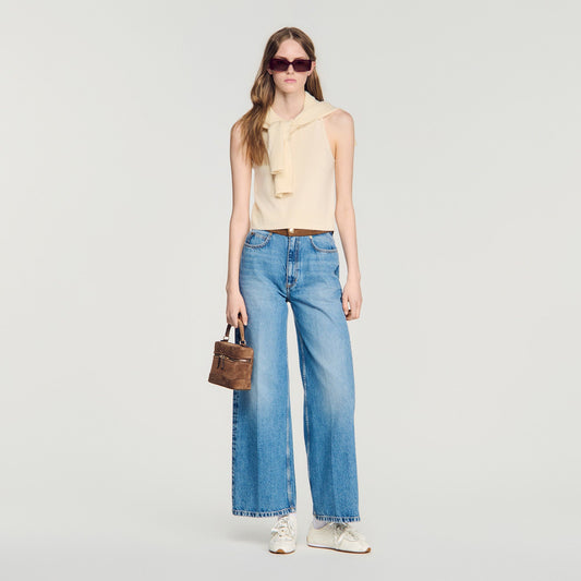 Valy Sleeveless Jumper Vanilla