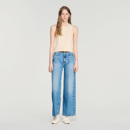 Valy Sleeveless Jumper Vanilla