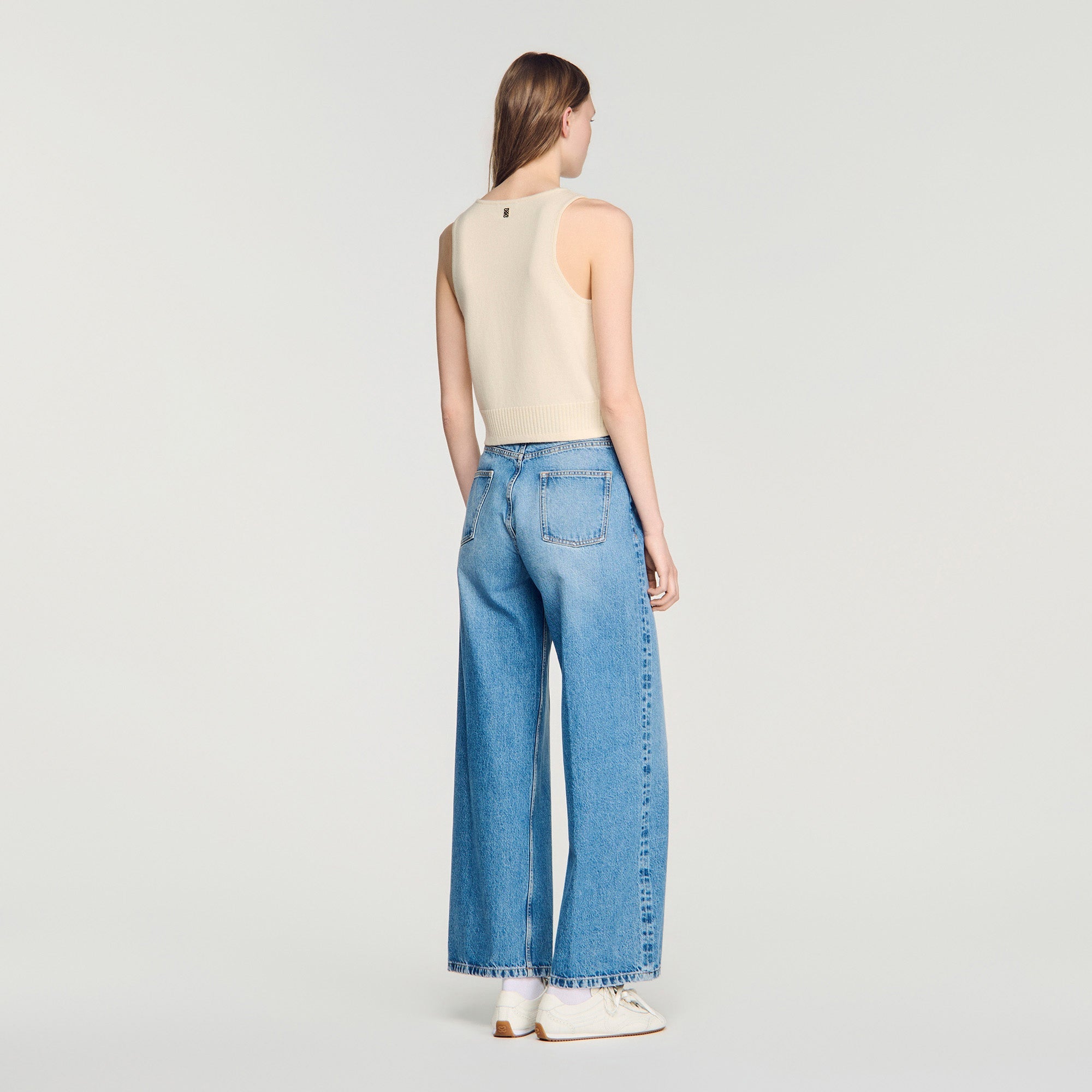 Valy Sleeveless Jumper Vanilla