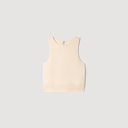 Valy Sleeveless Jumper Vanilla